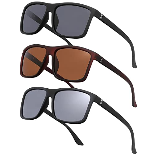 JOLLYNOVA Men's Sports Polarized Sunglasses Square Frame Glasses NP1007
