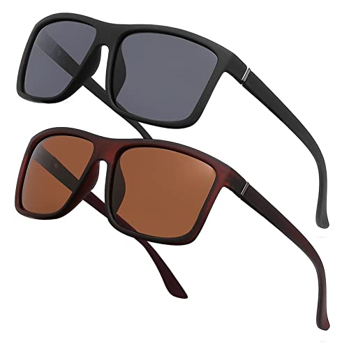 JOLLYNOVA Men's Sports Polarized Sunglasses Square Frame Glasses NP1007