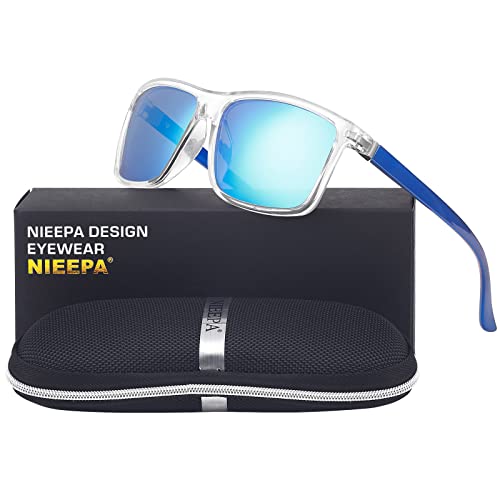 JOLLYNOVA Men's Sports Polarized Sunglasses Square Frame Glasses NP1007