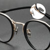 Tripi Titanium Vintage Round Eyeglasses Frame