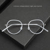 Pinde Vintage Titanium Oval Glasses Frame