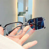 Fashion Men's Progressive Multifocal Anti-blue Light Discoloration Eyebrow Reading Glasses