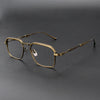Phu Vintage Rectangle Titanium Foldable Eyeglasses Frame
