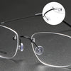 Brewton Retro Titanium Rectangle Glasses Frame