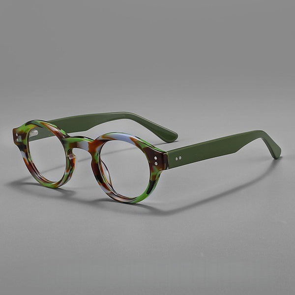 Jade Retro Round Acetate Optical Frame