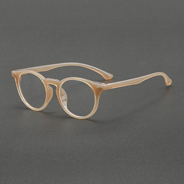 March TR90 Round Vintage Eyeglasses Frame