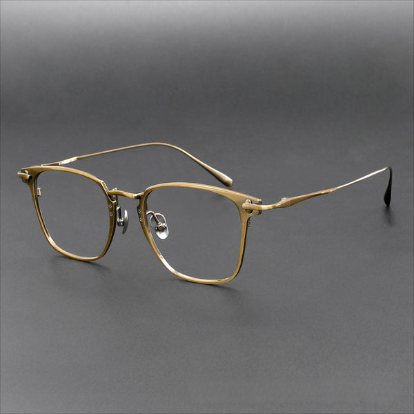 Roussel Vintage Square Titanium Eyeglasses Frame