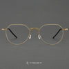 Duque Classic Geometric Titanium Glasses Frame