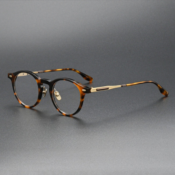 Vincent Retro Round Acetate Glasses Frame