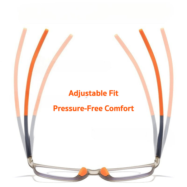 Sports TR Square Frame Ultra-Light Anti-Blue Light Multi-Focus Photochromic Reading Glasses