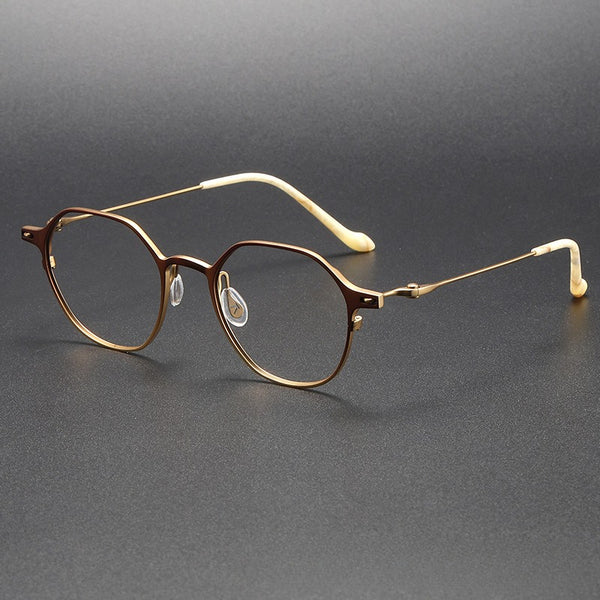 Herb Titanium Vintage Round Eyeglasses Frame