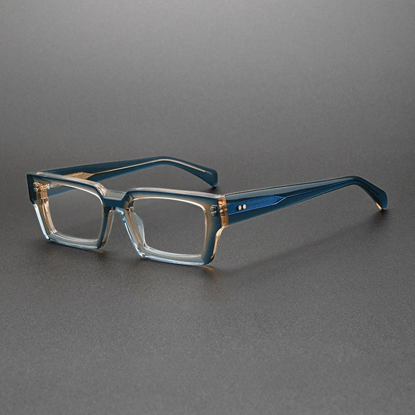 Piller Retro Rectangle Acetate Glasses Frame
