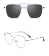 New Titanium Glasses Frame With Magnetic Sunglasses Clips