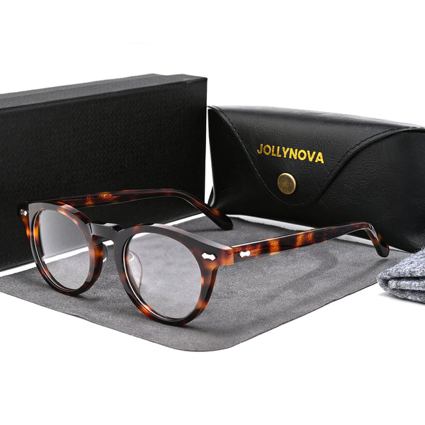 Briceno Acetate Retro Oval Glasses Frame