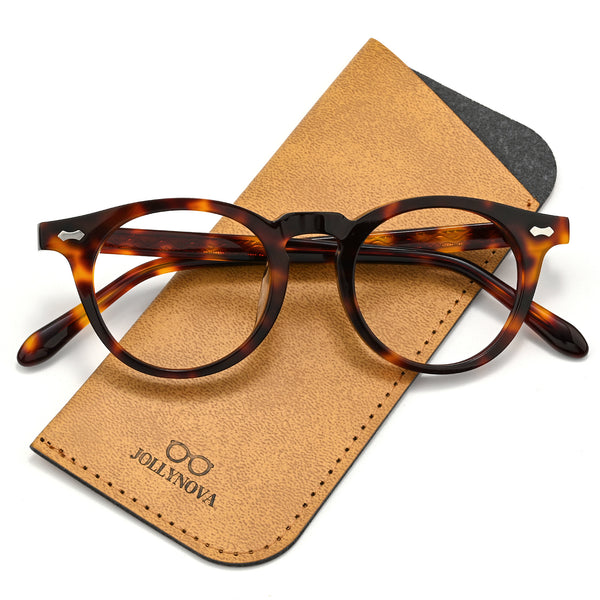 Briceno Acetate Retro Oval Glasses Frame