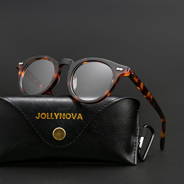 Briceno Acetate Retro Oval Glasses Frame
