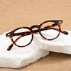 Briceno Acetate Retro Oval Glasses Frame
