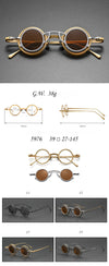 High-end niche magnetic glasses 5976 retro fashion old small round frame glasses frame Danyang spot wholesale can be matched