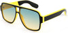 Jollynova Vintage 70s Style Aviator Sunglasses for Men Women Double Bridge Square Thick Retro Pilot Sunglasses K7123