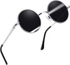 JOLLYNOVA Round Sunglasses for Women Men Circle Sun Glasses UV Protection