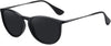 WOWSUN Polarized Sunglasses for Women Vintage Retro Round Mirrored Lens
