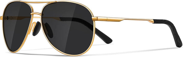 JOLLYNOVA Aviator Sunglasses for Men Polarized - Classic Oversized Shades Metal Mirror UV400 Protection Sport Sun Glasses