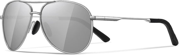 JOLLYNOVA Aviator Sunglasses for Men Polarized - Classic Oversized Shades Metal Mirror UV400 Protection Sport Sun Glasses
