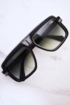 Cazal Legends 678 002 Sunglasses Men's Matt Black Gunmetal/Green Gradient 59mm