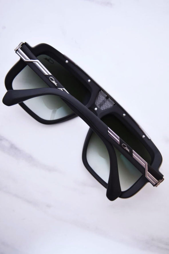 Cazal Legends 678 002 Sunglasses Men's Matt Black Gunmetal/Green Gradient 59mm