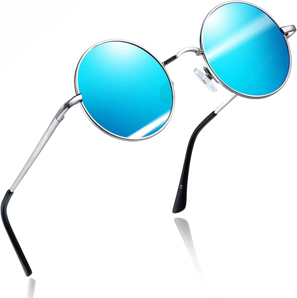 JOLLYNOVA Round Sunglasses for Women Men Circle Sun Glasses UV Protection