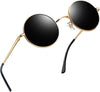 JOLLYNOVA Round Sunglasses for Women Men Circle Sun Glasses UV Protection