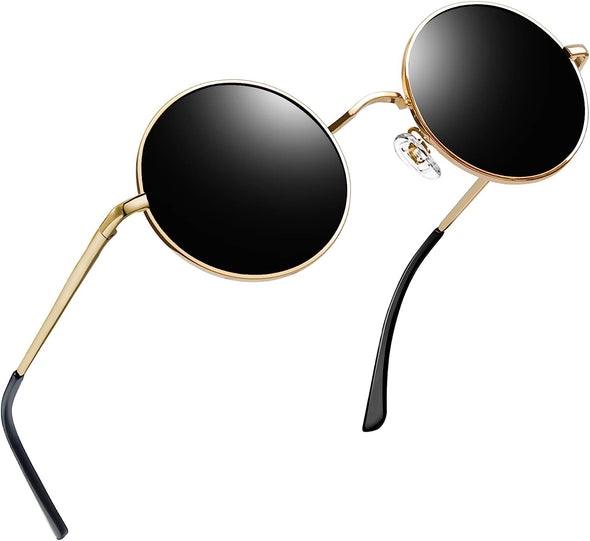 JOLLYNOVA Round Sunglasses for Women Men Circle Sun Glasses UV Protection