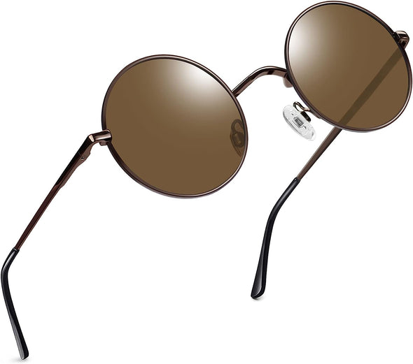 JOLLYNOVA Round Sunglasses for Women Men Circle Sun Glasses UV Protection
