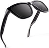 JOLLYNOVA Classic Horn Rimmed Semi Rimless Polarized Sunglasses for Men Women GQO6