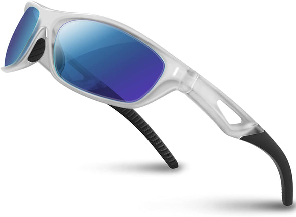 JOLLYNOVA Polarized Sports Sunglasses Driving shades For Men TR90 Unbreakable Frame RB831