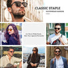 JOLLYNOVA Classic Horn Rimmed Semi Rimless Polarized Sunglasses for Men Women GQO6