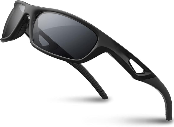 JOLLYNOVA Polarized Sports Sunglasses Driving shades For Men TR90 Unbreakable Frame RB831