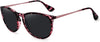 WOWSUN Polarized Sunglasses for Women Vintage Retro Round Mirrored Lens