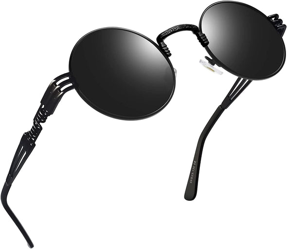 JOLLYNOVA Round Sunglasses for Women Men Circle Sun Glasses UV Protection