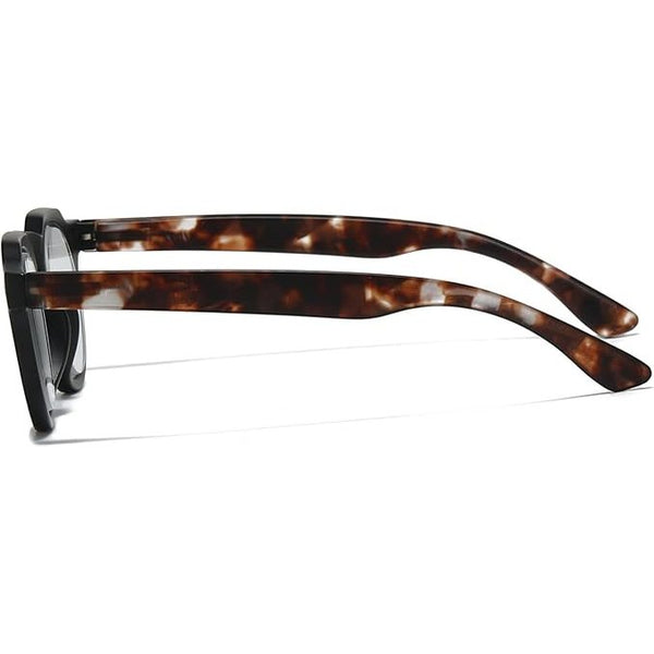 JollyNova HD7 Readers Anti-Blue Light Men's Retro Round Progressive Multi-focus Reading Glasses