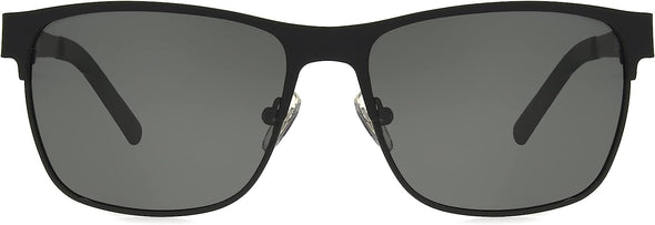 Jollynova Men's Colton Sunglasses Polarized Navigator, Black, 57mm