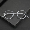 Pinde Vintage Titanium Oval Glasses Frame