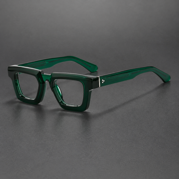 Quillen Retro Rectangle Acetate Glasses Frame