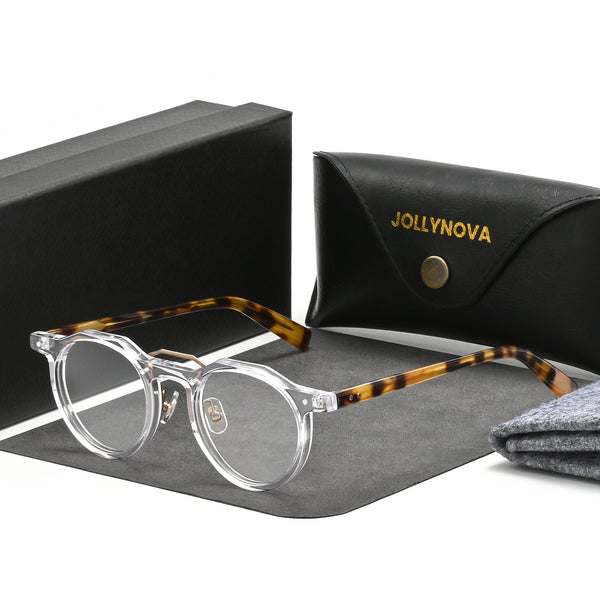 Ron Retro Round Acetate Glasses Frame