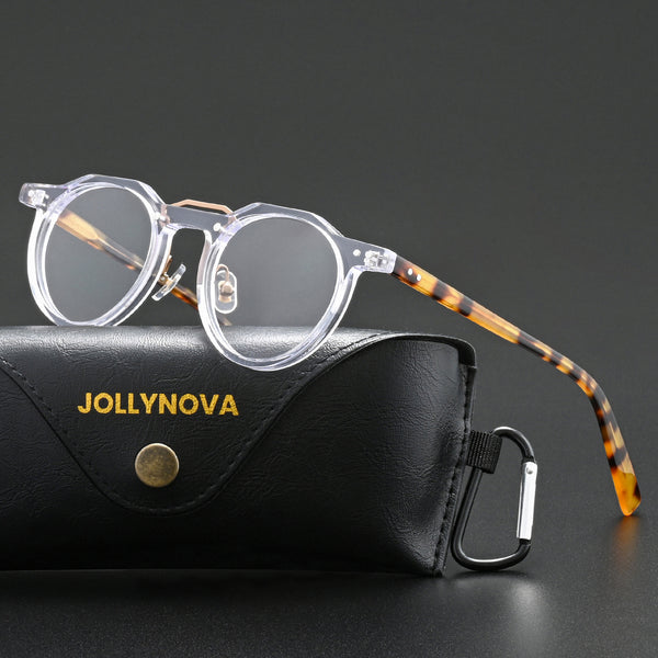 Ron Retro Round Acetate Glasses Frame