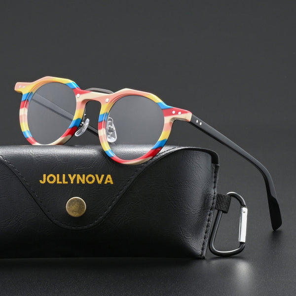 Ron Retro Round Acetate Glasses Frame