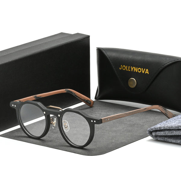 Ron Retro Round Acetate Glasses Frame