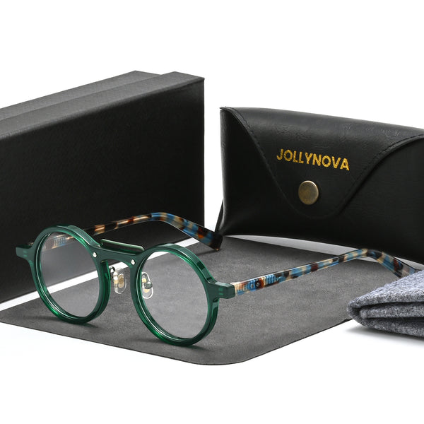 Van Vintage Round Acetate Optical Glasses Frame