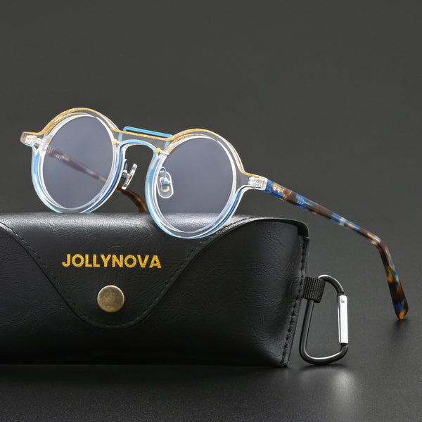 Van Vintage Round Acetate Optical Glasses Frame