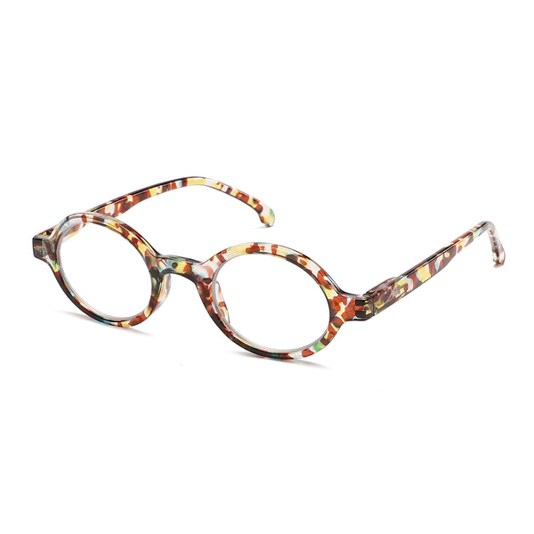 JollyNova HD7 Readers Crystal Clear Anti-Blue Light Oval Reading Glasses